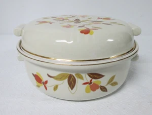 Hall China HERBSTBLATT Juwel Tee 2 Quart Runde Kasserolle mit Deckel Mary Dunbar - Bild 1 von 3
