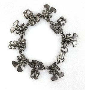 Alva Museum Replicas Bracelet Etruscan Revival Pixie Gremlin 7.25" - Picture 1 of 4