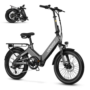 VEEFA F1 Foldable 48V Electric Bike Peak 750W 20MPH 60+ Miles UL 2849 Certified - Picture 1 of 7