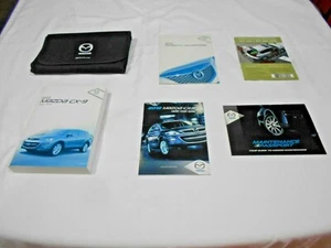 2012 MAZDA CX-9 OWNER MANUAL 5/PC.SET & BLACK MAZDA ZIPPERED FACTORY CASE - Picture 1 of 5