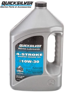 MERCURY QS 10W30 4-Stroke Marine Engine Oil Gallon I/O Mercruiser 8M0078617 - Picture 1 of 1