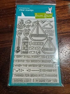 Lawn Fawn clear stamps  "Smooth Sailing" USA made - Picture 1 of 2
