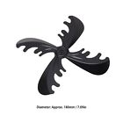 Fireplace Fan Blade Easy To Install Aluminum Alloy Stove Fan Blade Black For