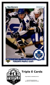 1990 Upper Deck #160 Tom Kurvers Toronto Maple Leafs ~A8OO