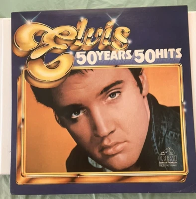 Elvis Presley -Elvis  50 Years, 50 Hits -  RCA  3 record set  EX 1985 vinyls LPs - Image 1 of 3