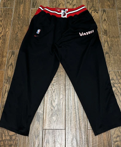 Mens Throwback Portland Trailblazers Nike Rewind 1976 Snap Warm Up Pants Sz. XL Cover