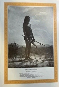 Revista de colección 1914 ilustración nativo americano en el desierto - Imagen 1 de 1