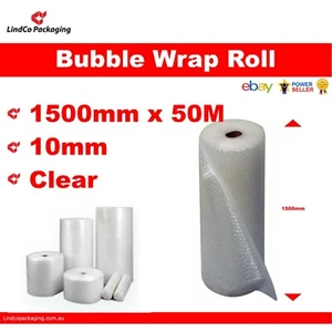 Clear Bubble wrap Air Cushioning Wrap Roll 1500mm x 50Metre - Picture 1 of 3