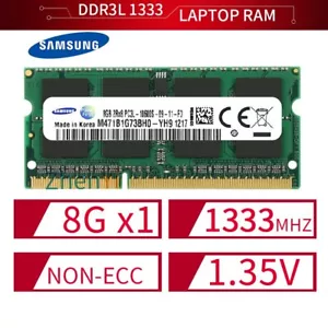 Samsung 8GB 4GB 2GB DDR3L 1333MHz PC3L-10600S 204Pin SODIMM Laptop Memory LOT UK - Picture 1 of 10