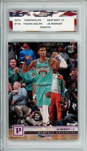 2019 Chronicles #116 Ja Morant AGC 10 Gem Mint Young Dolph Grizzlies RC Pink - Picture 1 of 2
