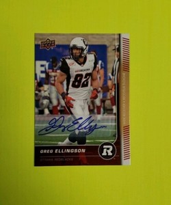 2015 Upper Deck CFL Signatures #83 Greg Ellingson 