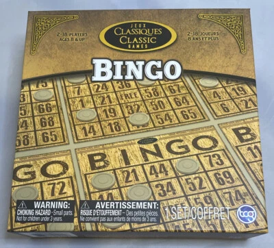 Classic Games Wood Bingo Set 2-18 Players New Sealed Ships Fast  - Image 1 of 2