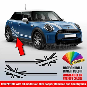 Bands Adhesive Mini Cooper Countryman Clubman Stripes Sides Stickers Side - Picture 1 of 7