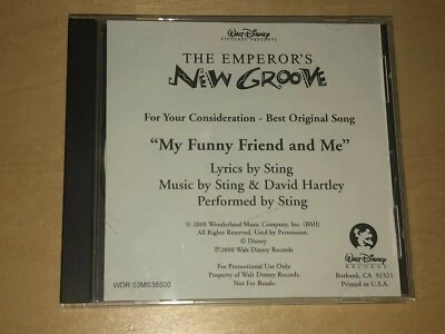 Sting My Funny Friend And Me Emperor's New Groove Promo CD Single Walt Disney - Image 1 of 4