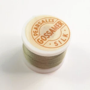 PEARSALL'S Gossamer Silk Olive Thread Fly Tying Material 45 Meter spools #13 - Picture 1 of 6