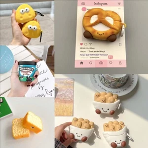 Coque 3D Cookies Bread Milk pour Airpods 4 Pro 2 Gen Antichoc Housse de Protection Neuf - Photo 1 sur 13
