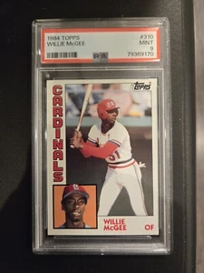 1984 Topps #310 Willie McGee - Cardinals - PSA 9 - Picture 1 of 3
