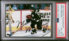 1997 Pacific Mike Modano Signed #60, Card PSA 6, Auto 9, PSA/DNA
