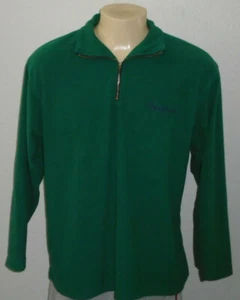 Suéter Pullover Vintage Pepe Jeans Londres Verde 1/4 Cremallera Cuello Hombres Grande - Imagen 1 de 6