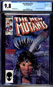NEW MUTANTS #18 CGC 9.8 WHITE PAGES 1. ERSCHEINUNG DES DÄMONENBÄREN - Bild 1 von 1