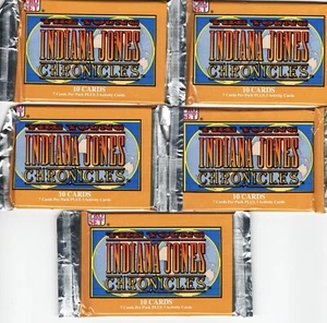 Carte collezionabili The Young Indiana Jones Chronicles 5 nuove confezioni di cera SPEDIZIONE GRATUITA - Foto 1 di 1