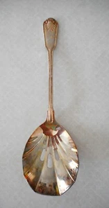 TOWLE Slotted Serving Spoon 9" Japan Shell Pattern - Picture 1 of 4