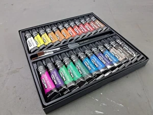 Juego Pintura Acrílica Pintor Colores 24 x 12ml Tubos Modelo Artesanía Coche Barco Moto - Imagen 1 de 10
