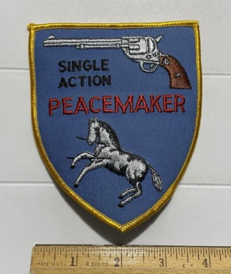 Colt Firearms Peacemaker Single Action Revolver Handgun Embroidered Patch Badge - Image 1 of 4