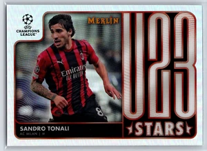 Merlin 2021 cromado UEFA Sandro Tonali U23 Stars #U23-11 AC Milan - Imagen 1 de 2