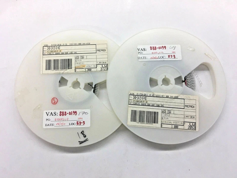 (LOTE DE 272 PIEZAS) HZ1206E601R-10, SEÑAL LAIRD, CUENTAS DE FERRITA 600 OHM 1206 1LN ROHS Foto 1 de 1