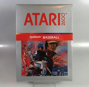 Atari 2600 RealSports Baseball (1988) versiegelt neu ungeöffnet CIB, eingeschweißt - Bild 1 von 7