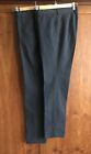 2 M&S Limited Edition Grey School Trousers 30x31 30x33 Flat Front Super Slim Fit