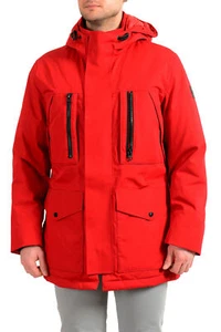 Hugo Boss Men's "Donatis" Hooded Long Down Parka Jacket US S IT 48 - Picture 1 of 9