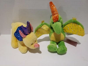 Russ Berrie Triceratops Cero 7" Pterodactyl Terri 9" Plush Set Of 2 - Picture 1 of 12
