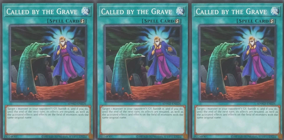 3x Called by the Grave (Misprint) | SDWD-EN026 | Common | Unlimited | NM - Image 1 of 1
