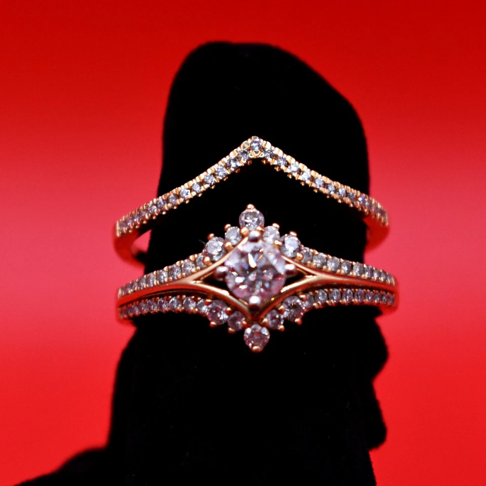 diamond engagement ring size 10 - Image 1 of 1