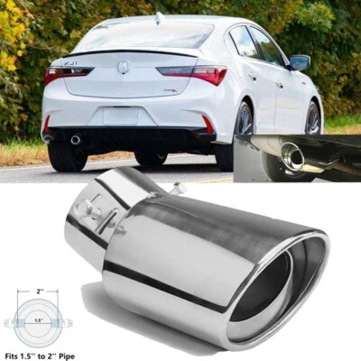 For Acura ILX TLX 1Pcs Exhaust Pipe Tip Rear Tail Throat Muffler Stainless Steel Foto 1 de 4