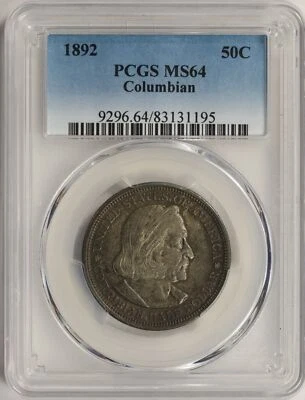 1892 Columbian 50c Commemorative Half Dollar PCGS MS64 - Image 1 of 4