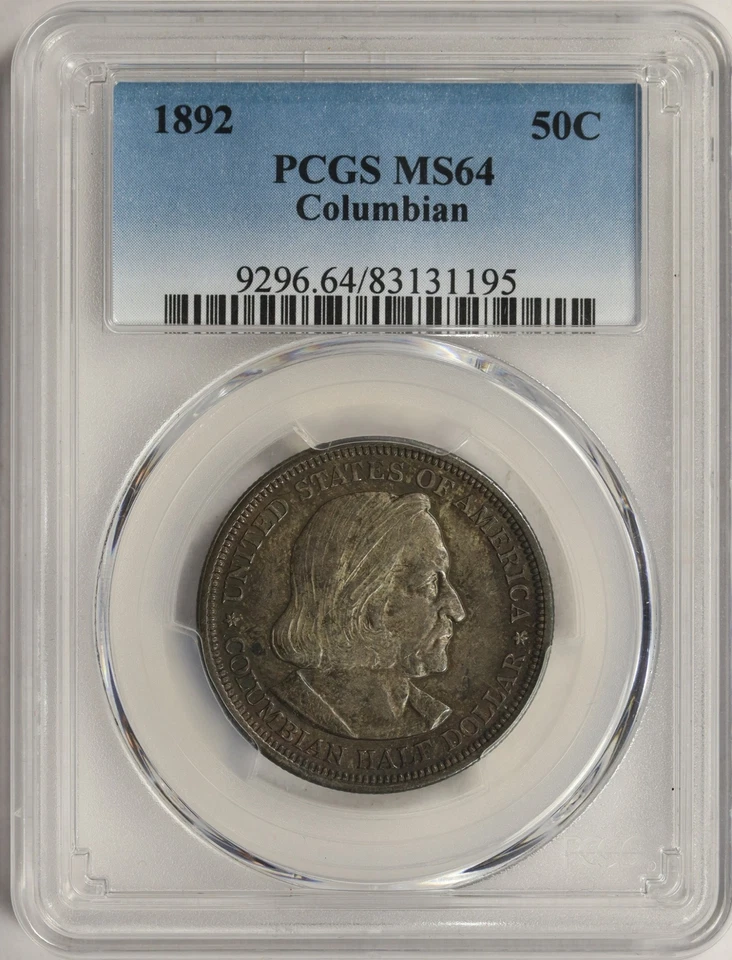 1892 Columbian 50c Commemorative Half Dollar PCGS MS64 - Image 1 of 4