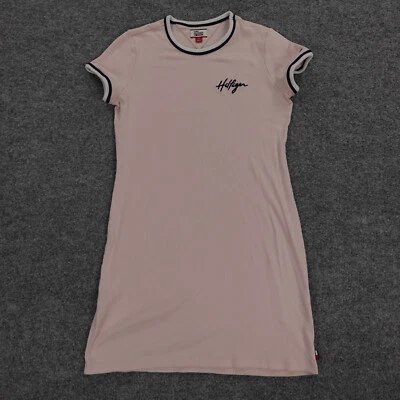 Tommy Hilfiger Camisa para Dormir Mujer Pequeña Rosa Camiseta Pull On Logo Prendas para Dormir Vestido Foto 1 de 4