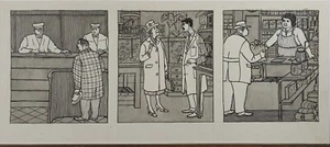 Disegno Illustrazione Inchiostro Max Radler Simplicissimus Persone Sconto - Foto 1 di 10