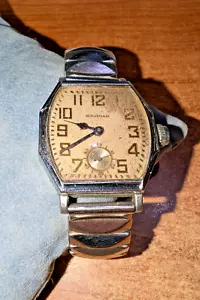 Reloj Pulsera Waltham Antiguo Deco Para Hombre Acabado Cromo Deco COMO ESTÁ - Imagen 1 de 11