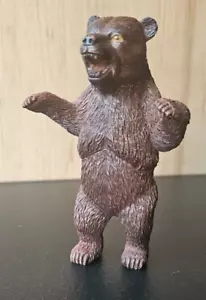 1999 BEAR DETAILED ANIMAL FIGURE. LARGE SIZE HOLLOW RUBBER. MADE IN CHINA - Picture 1 of 6