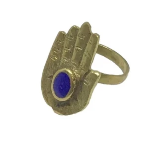 Anillo de palma de Buda lapislázuli - Imagen 1 de 8