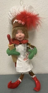 KURT ADLER LARGE PIXIEPYE BAKER ORNAMENT NEW WITH TAGS - Picture 1 of 3