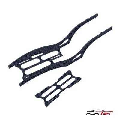 НОВАЯ карбоновая рама Furitek Scythe CF Rail — синяя для SCX24 - Изображение 1 из 4