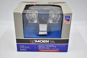 Rubinetto bagno vintage Moen 84401 cromato due maniglie pomello - NUOVO VECCHIO MAGAZZINO - Foto 1 di 4