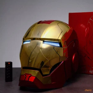 Iron Man MK5 AUTOKING 1:1Helmet Wearable Voice-control Gold Mask Christma Gift - Picture 1 of 12