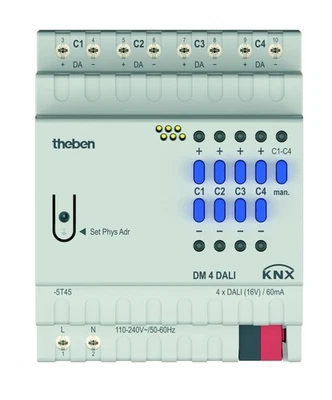Theben DALI-Aktor DM 4 DALI KNX Bussystem-Systemschnittstelle/Medien-Gateway - Bild 1 von 4