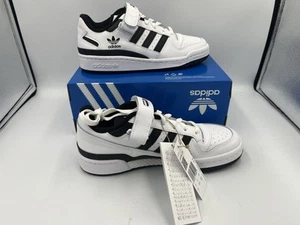 Adidas Originals Forum Low White Black Trainers Shoes BNIB Size 5uk FY7757 - Picture 1 of 7